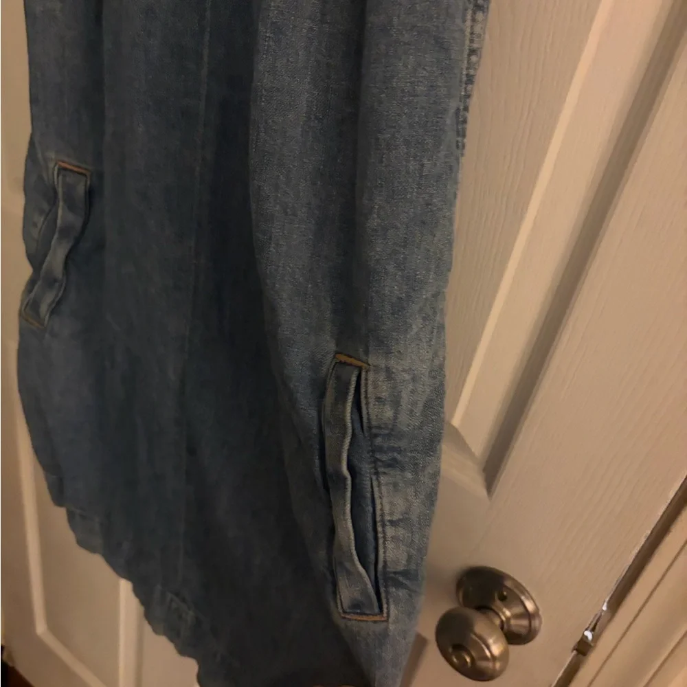 7 for all mankind denim sleeveless Dress - Picture 8 of 8